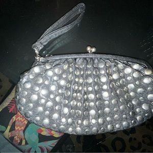 Egan leather clutch
